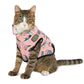 Pet Hoodie with Tallahassee Florida landmarks in pink