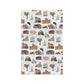 Kitchen Towel with South St. Paul, Mendota, Hastings, Hampton, Inver Grove Heights near the Minneapolis Minnesota MN in white