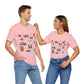 Unisex Jersey Short Sleeve Tee with Chicago, Illinois IL landmarks print