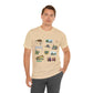 Unisex Jersey Short Sleeve Tee with Garland, Texas TX landmarks print