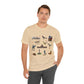 Unisex Jersey Short Sleeve Tee with Austin, Texas TX landmarks print