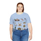 Unisex Jersey Short Sleeve Tee with Tucson, Arizona AZ landmarks print