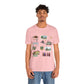 Unisex Jersey Short Sleeve Tee with Garland, Texas TX landmarks print