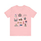 Unisex Jersey Short Sleeve Tee with St. Louis, Missouri MO landmarks print