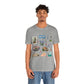 Unisex Jersey Short Sleeve Tee with Knoxville, Tennessee TN landmarks print