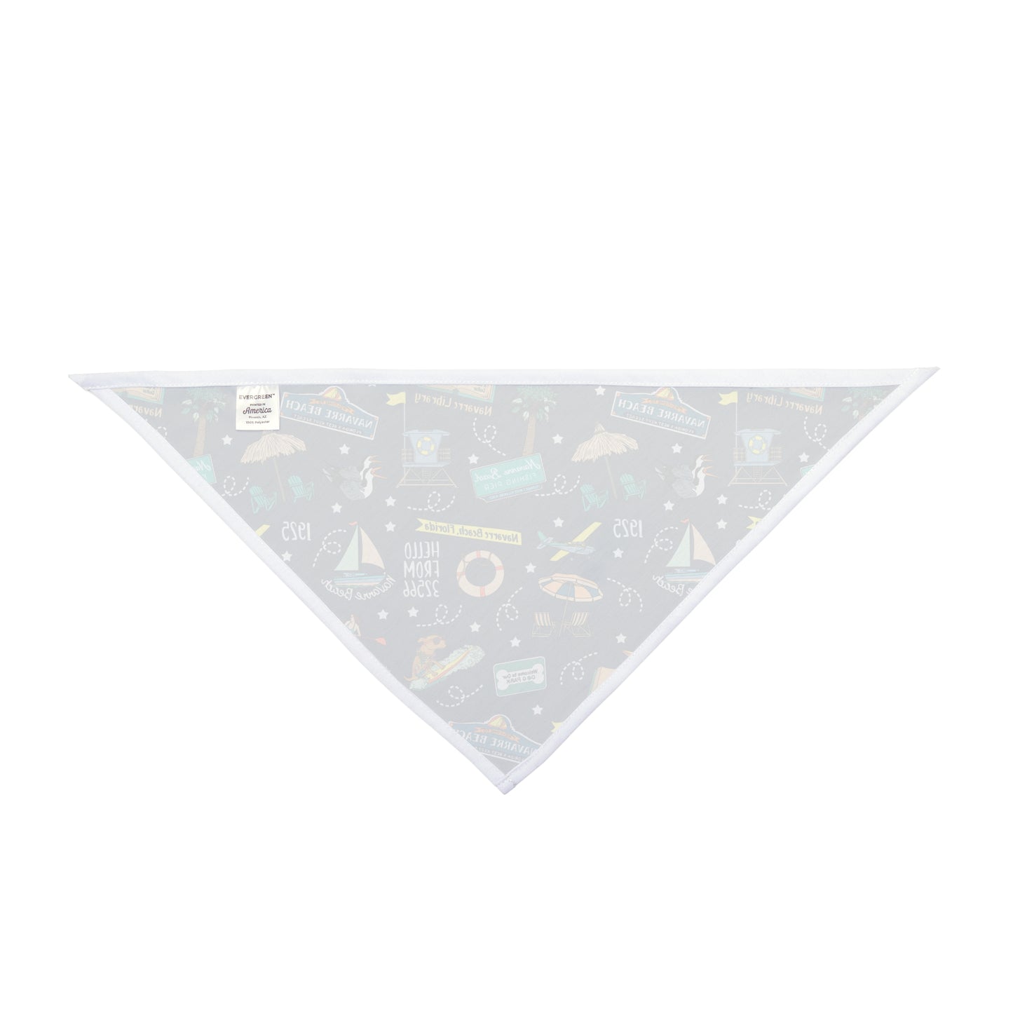 Pet Bandana with Navarre Beach, FL in navy