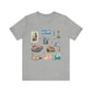 Unisex Jersey Short Sleeve Tee with Knoxville, Tennessee TN landmarks print