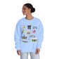 Unisex NuBlend® Crewneck Sweatshirt with Iowa City, Iowa IA in assorted colors
