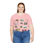 Unisex Jersey Short Sleeve Tee with Garland, Texas TX landmarks print