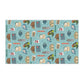 Kitchen Towel with Atlanta, GA in turquoise