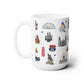 Ceramic Mug 15oz with St. Louis, Missouri MO in white