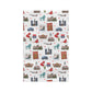 Kitchen Towel with Chicago, Illinois IL in white