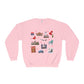 Unisex NuBlend® Crewneck Sweatshirt with Chicago, Illinois IL in assorted colors