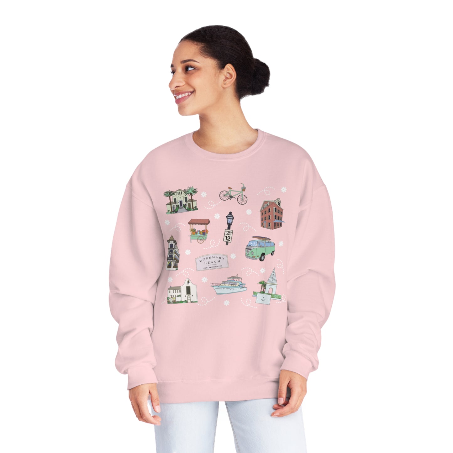 Unisex NuBlend® Crewneck Sweatshirt with 30A, FL in assorted colors