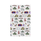 Kitchen Towel with Janesville, Wisconsin WI in white