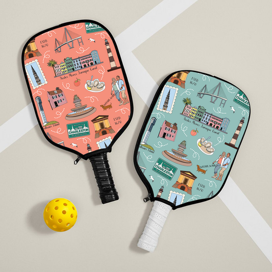 Pickleball paddle cover with Charleston, SC