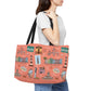 Unisex Tote Bag with Charleston SC in coral