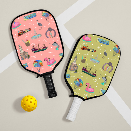 Pickleball paddle cover with Destin, FL