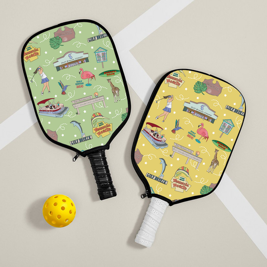 Pickleball paddle cover with Gulf Breeze, FL