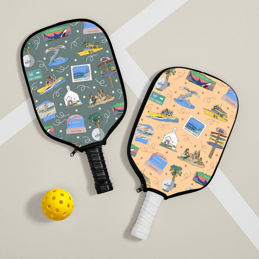 Pickleball paddle cover with Florabama, AL