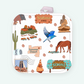 Hot pot holder with Sedona, AZ in white