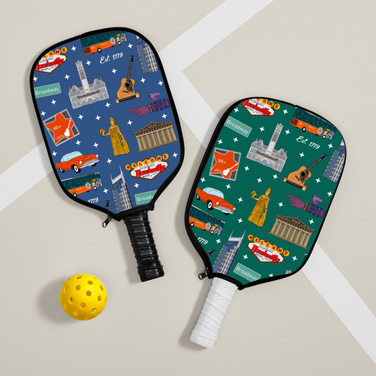 Pickleball paddle cover with Nashville, TN