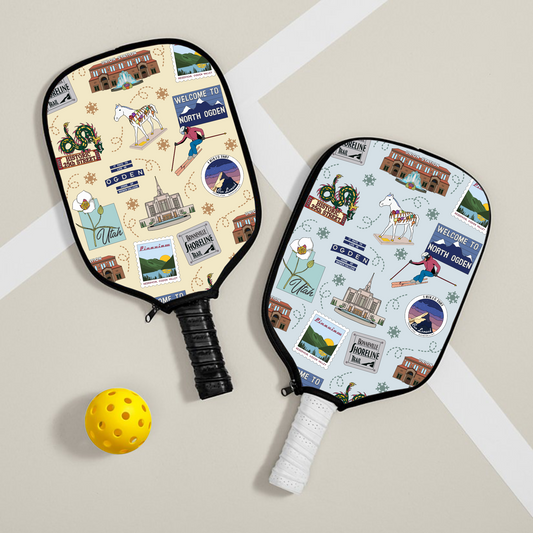 Pickleball paddle cover with Ogden, UT