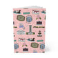 Paperback notebook with Tallahassee FL landmarks in pink, 150 lined sheets