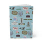 Paperback notebook with Tallahassee FL landmarks in blue, 150 lined sheets