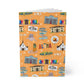 Paperback notebook with Maui, HI in orange 150 lined pages