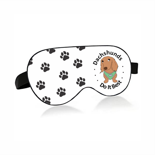 Sleep mask Brown Dachshunds do it best!