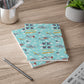 Paperback notebook with Blue Angels in baby blue, 150 sheets