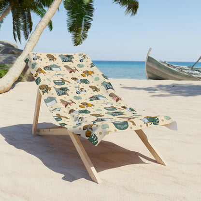 Beach towel with custom pattern 30"x 60"